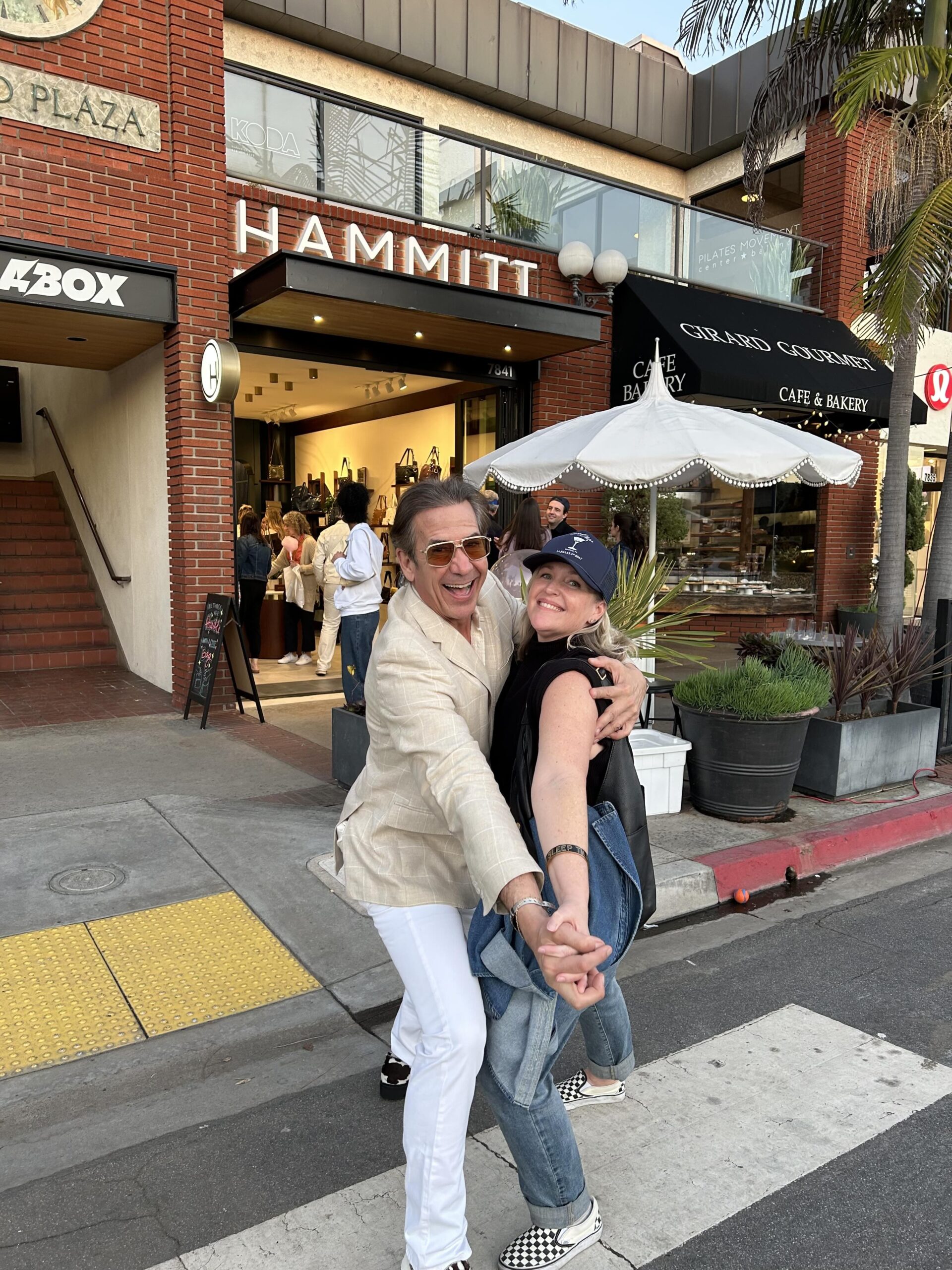 Kit and Tony Drocton at a Hammitt store celebration.